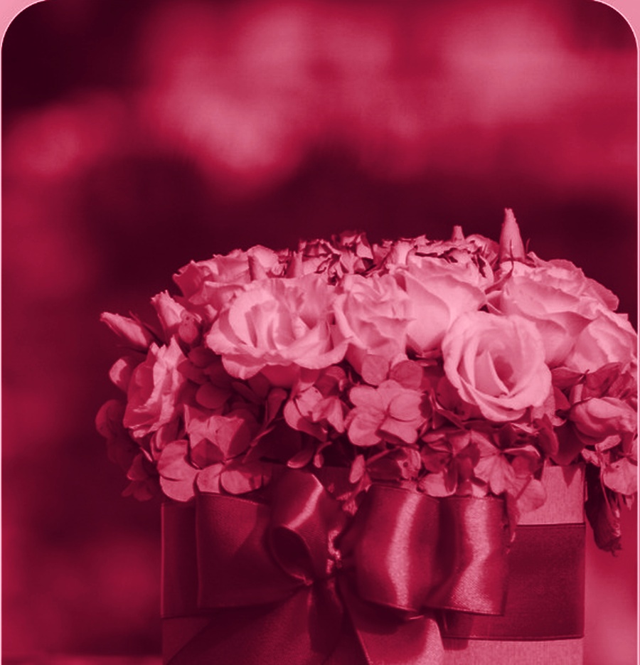 Romantic red rose bouquet