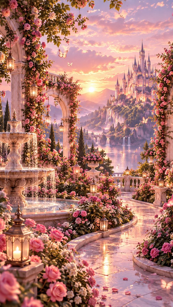 Dreamy flower garden