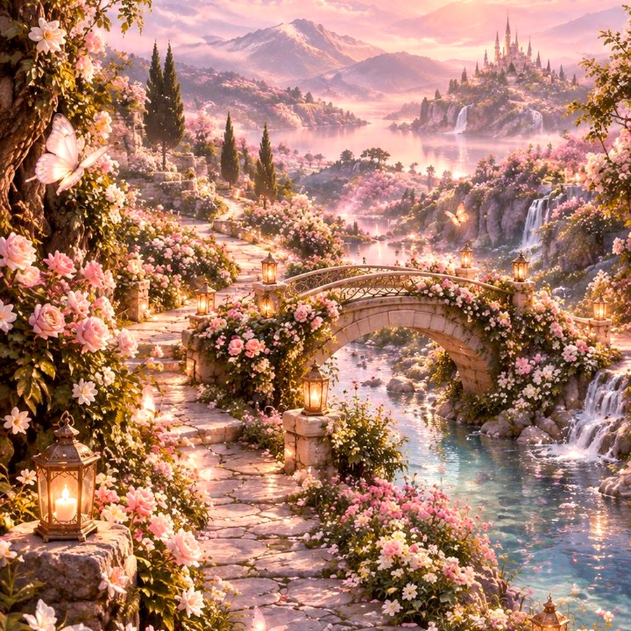 Romantic garden from the same world as Chapter 1